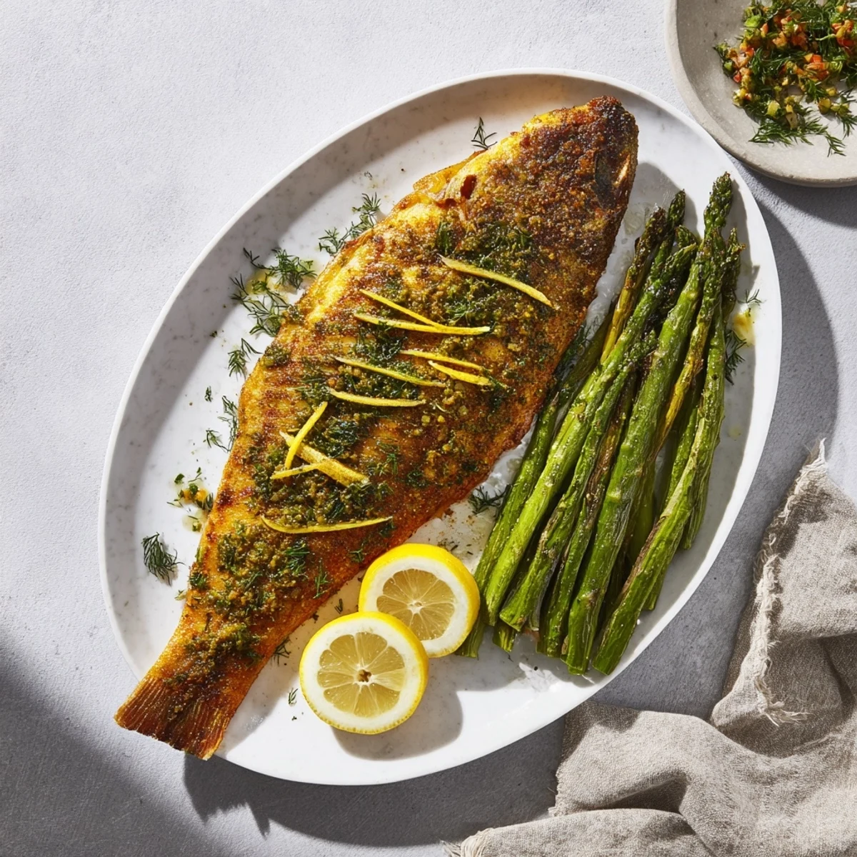 Sheet Pan Lemon Herb Tilapia