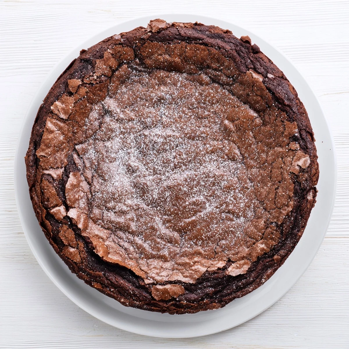Golden-brown edge of a Decadent Dark Chocolate Brownie Tart promises fudgy center, best enjoyed with fresh berries.