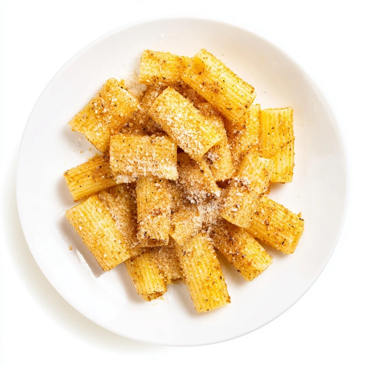 Golden, crispy pasta chips, a crunchy Italian-American snack, perfect for dipping in marinara.