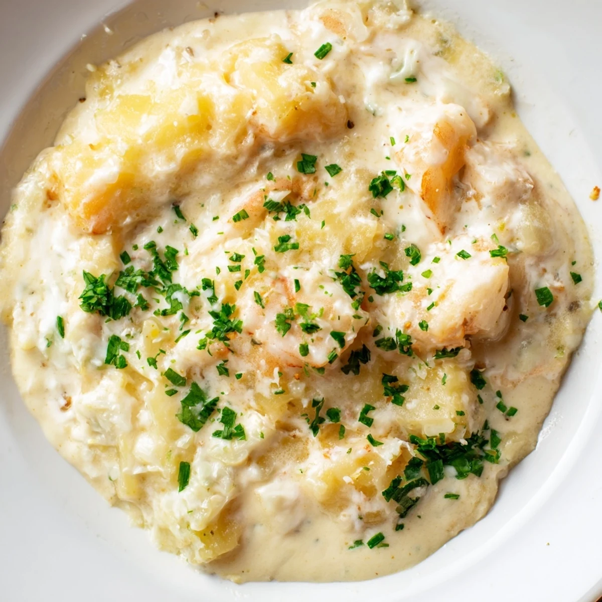 Steaming bowl of Icelandic Fish Stew, featuring tender fish and creamy broth, perfect comfort food.