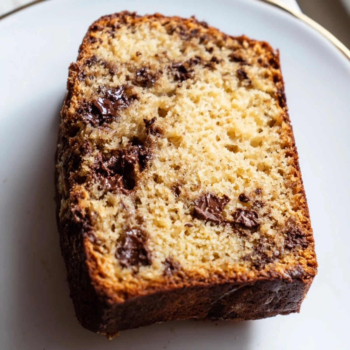 Golden-brown banana bread loaf topped with chopped walnuts, cooling on a wire rack for perfect texture and flavor.