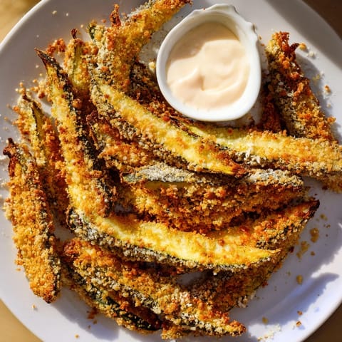 Crispy Parmesan Zucchini Fries
