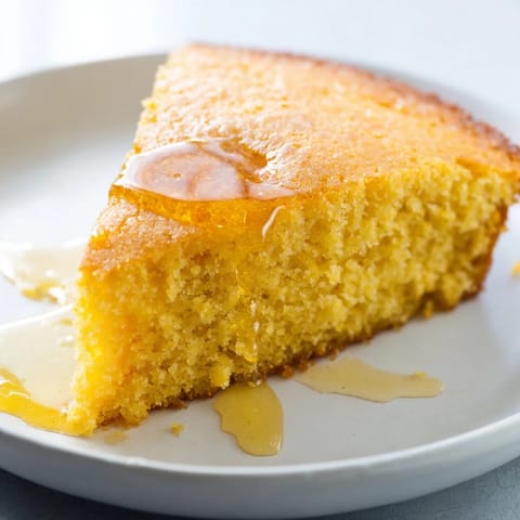 Quick Skillet Cornbread Honey