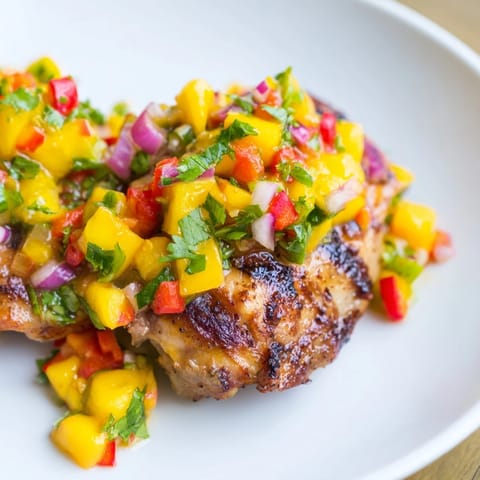 Grilled Mango Salsa Chicken