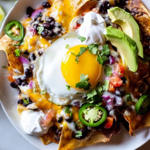 Egg-Topped Breakfast Nachos