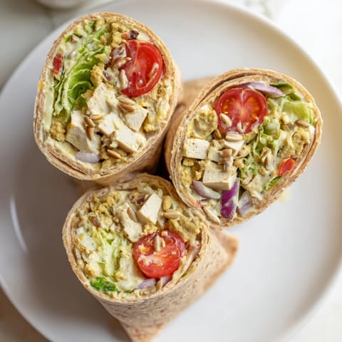 High Protein Chickenless Wrap