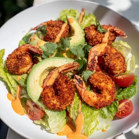 Spicy Crispy Shrimp Salad