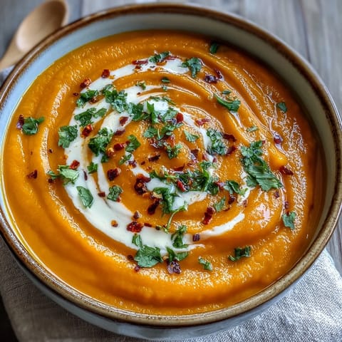 Carrot Celeriac and Chilli Soup
