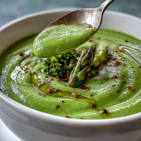 Green Immunity-Boosting Vegetable Soup