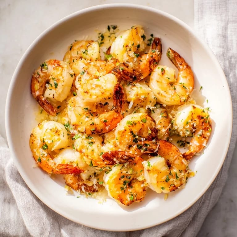 Enjoy The Ultimate 20-Minute Creamy Garlic Shrimp: plump shrimp bathed in a rich garlic cream, perfect!