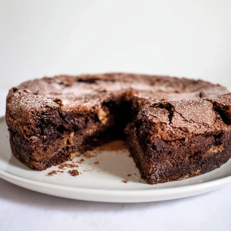 Rich, dark chocolate filling fills a crisp tart shell, showcasing this stunning Decadent Dark Chocolate Brownie Tart.