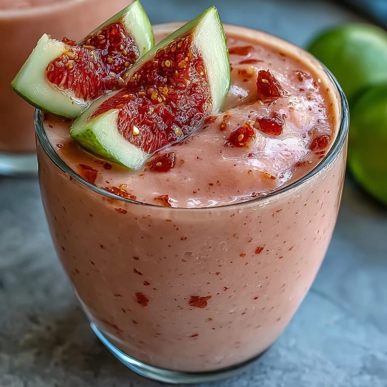 Creamy Guava Banana Smoothie served chilled, blending sweet guava with ripe banana and milk for a refreshing, nutritious drink.