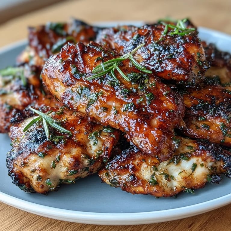 Juicy roasted chicken with bright lemon slices, fresh herbs, and tender baby potatoes, perfect for a spring gathering.