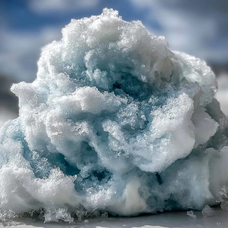 Frosty TikTok Cloud Slushie blending soda, ice, and condensed milk for a light, refreshing treat.