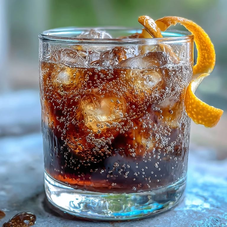 Summer sipper: Cold Brew Coffee Tonic sparkling with aromatic orange zest, perfect over ice.