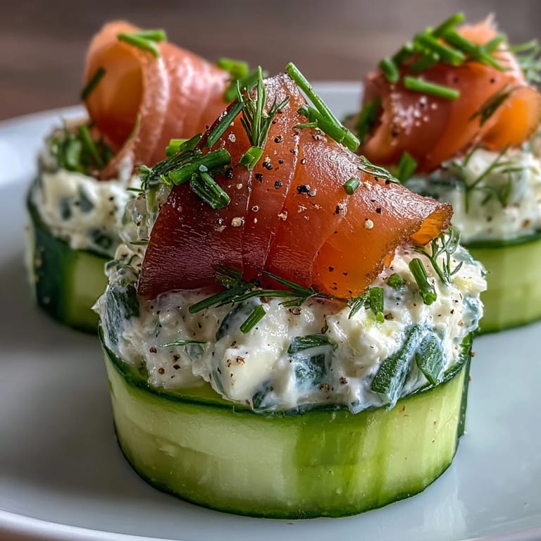Party-perfect smoked salmon cucumber bites featuring fresh dill and lemon zest.