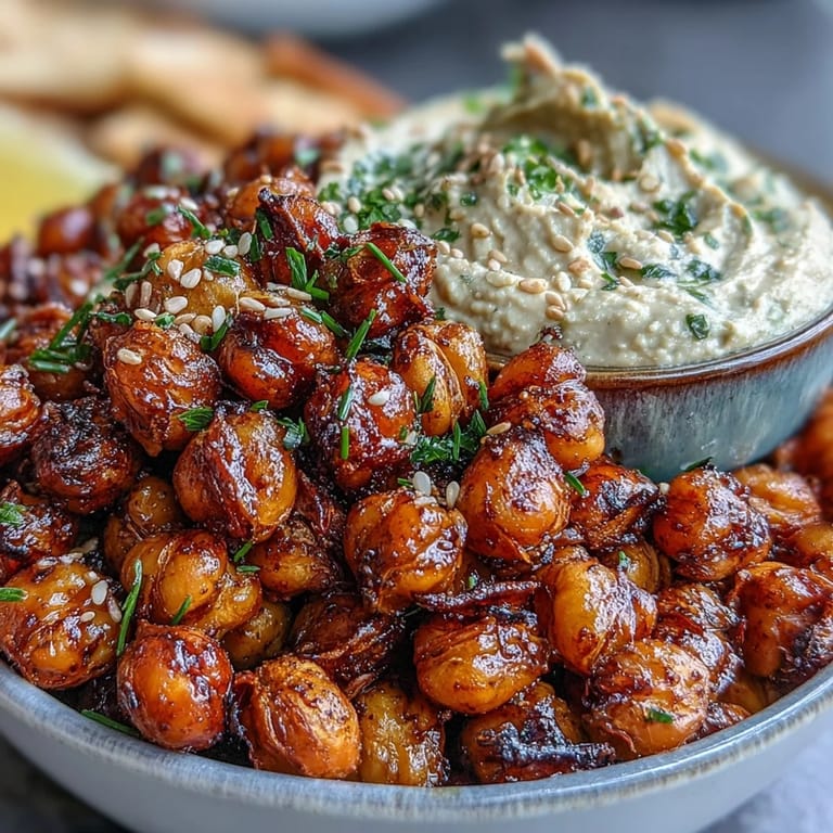 Flavorful vegan Crispy Chickpea Bowls featuring tender grilled veggies and tahini drizzle.